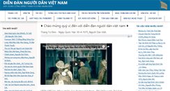 Desktop Screenshot of diendannguoidanvietnam.com