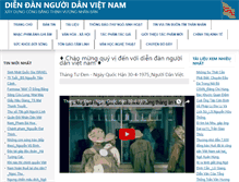 Tablet Screenshot of diendannguoidanvietnam.com